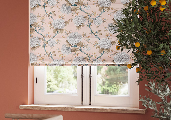 Bouquet Velvet, Soft Apricot - Twist&Fit Roman Blind - Image 5